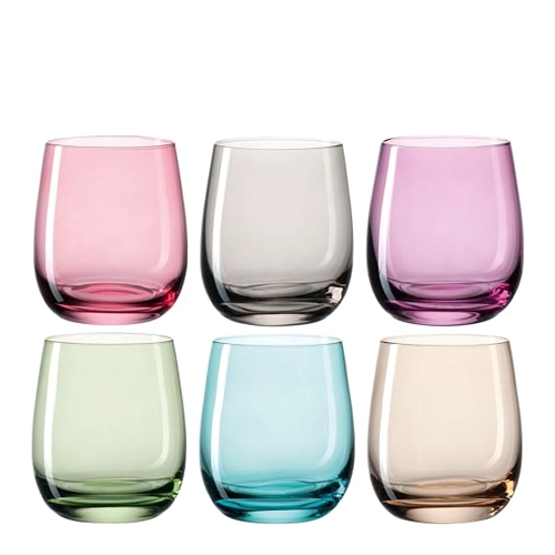 Bild von LEONARDO Gläser klein, 6er-Set  Sora ¦ mehrfarbig ¦ Glas ¦ Maße (cm): B: 26,7 H: 10,3 T: 17,8 Gläser & Karaffen - Sconto