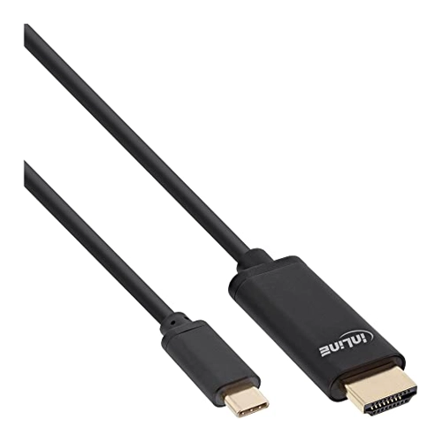 Bild von InLine® USB Display Kabel, USB Typ-C Stecker zu HDMI Stecker (DP Alt Mode), 4K2K, schwarz, 2m