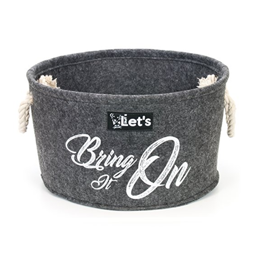 Bild von Schecker - Hundespielzeug Korb "Let's Bring It On" [Anthrazit]