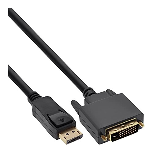 Bild von InLine DisplayPort zu DVI Konverter Kabel, schwarz, 0,3m