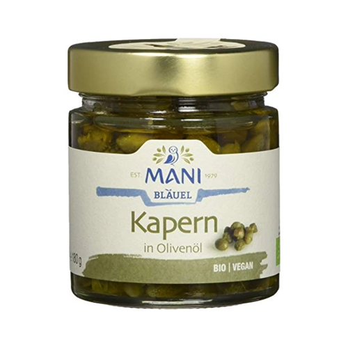 Bild von Mani Kapern, in Olivenöl, 180 gr Glas (120 gr)