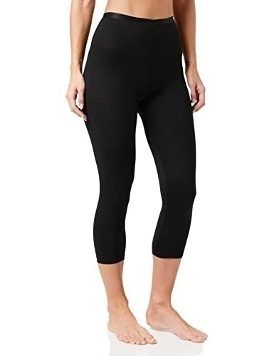Bild von CALIDA Natural Comfort 3/4-Leggingsfür Damen, L, schwarz, Beste Baumwolle, kompromissloser Komfort für jeden Tag