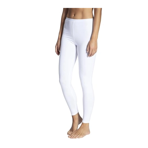 Bild von CALIDA Natural Comfort Leggingsfür Damen, S, weiß, Beste Baumwolle, kompromissloser Komfort für jeden Tag