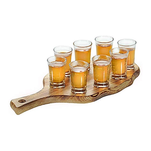 Bild von Kesper Schnapsglasträger Set mit 8 Gläsern 2cl