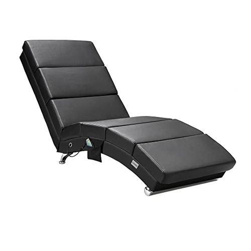 Bild von Relaxliege London Schwarz mit Massage- & Heizfunktion
