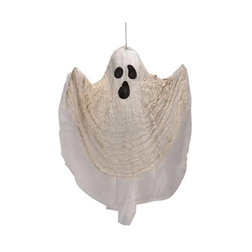 Bild von Weißer Gruselgeist Hängefigur 60cm als Halloween Deko