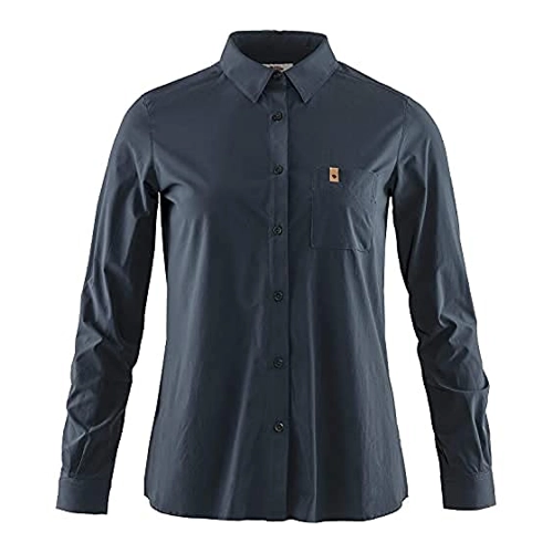 Bild von Fjällräven Övik Lite Shirt LS W Damen Hemd (Dunkelblau XL ) Blusen