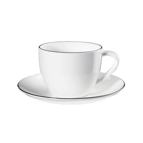 Bild von ASA Selection Cappuccinotasse mit Untertasse ligne noire