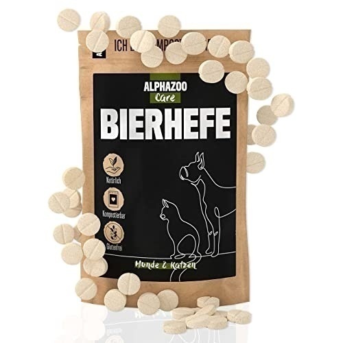 Bild von Bierhefe Tabletten für Hunde & Katzen I Glänzendes Fell & vitale Haut 180g