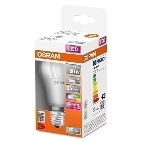 Bild von Ledvance LED-Leuchtmittel LED Retrofit RGBW lamps with remote control 60 FR 9.7 W/2700 K E27  - 4058075430754
