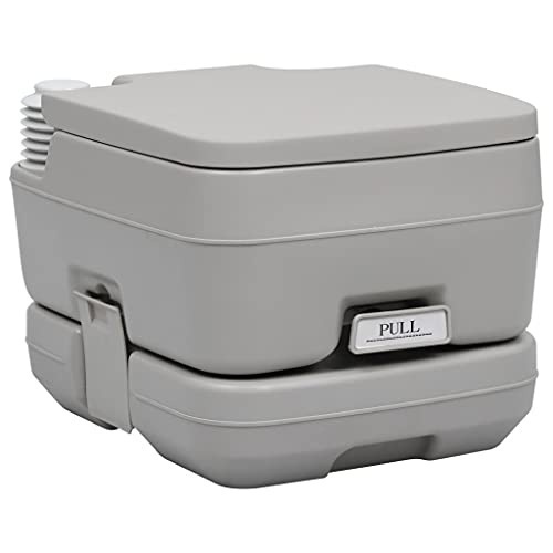 Bild von Tragbare Campingtoilette Grau 10 + 10 L vidaXL648616