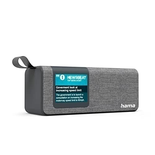 Bild von Hama Digitalradio "DR200BT", FM / DAB / DAB+ / Bluetooth® / Batteriebetrieb, Grau