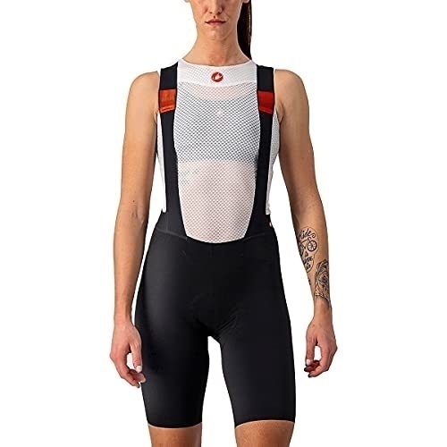 Bild von CASTELLI kurze Premio Black Damen Trägerhose, Größe L, Radlerhose, Fahrradbeklei