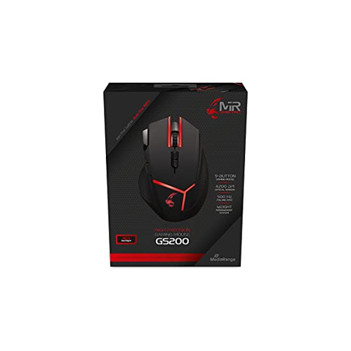 Bild von MEDIARANGE Gaming-Maus MRGS200, 9 Tasten, Gewichtsmanagement