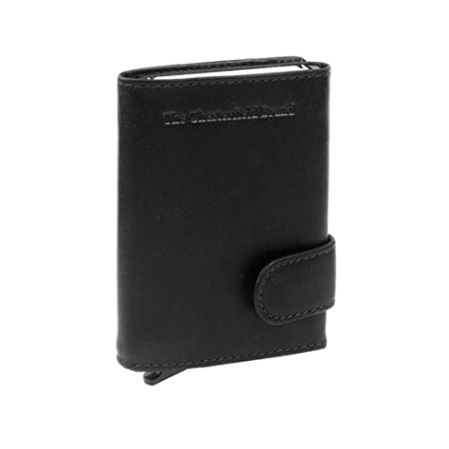 Bild von Kreditkartenetui Wax Pull Up Leicester RFID Schwarz