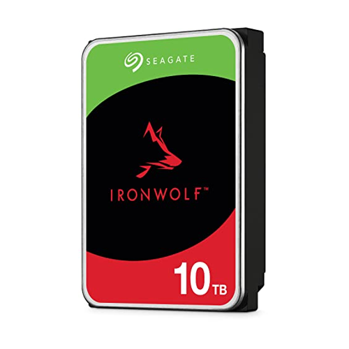 Bild von Seagate IronWolf 10TB 3.5 Zoll SATA 6Gb/s + Rescue Interne CMR NAS Festplatte