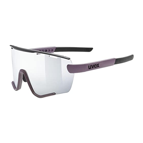 Bild von uvex Sportstyle 236 small Set Sportbrille (3216 plum/black matt, mirror silver (S3), clear (S0))
