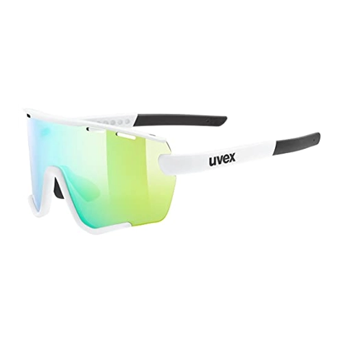 Bild von uvex Sportstyle 236 Set Sportbrille (8816 white matt, mirror green (S2), clear (S0))