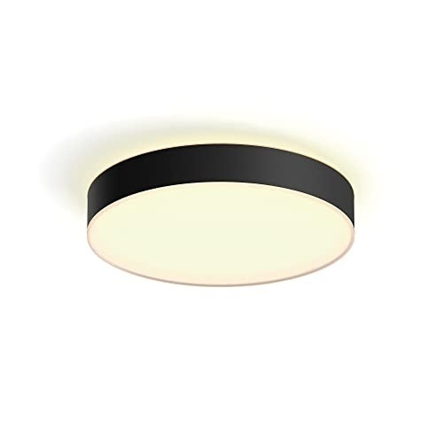 Bild von Philips Hue White Ambiance Enrave Deckenleuchte L 3300lm + Dimmschalter - Schwarz