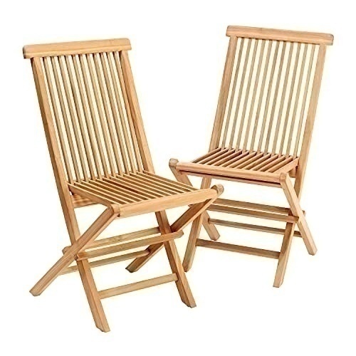 Bild von Gartenstuhl Cantaria 2er-Set Teakholz klappbar