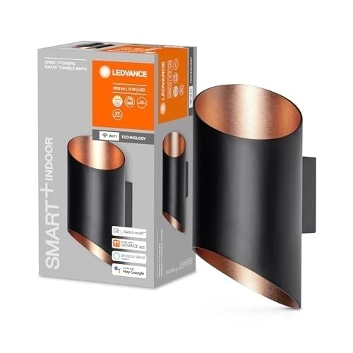 Bild von Ledvance LED-Wandleuchte mit WIFI-Technologie TW und dimmbar SMART WIFI ORBISW CYLDRO200X127TWBK  – 4058075574212