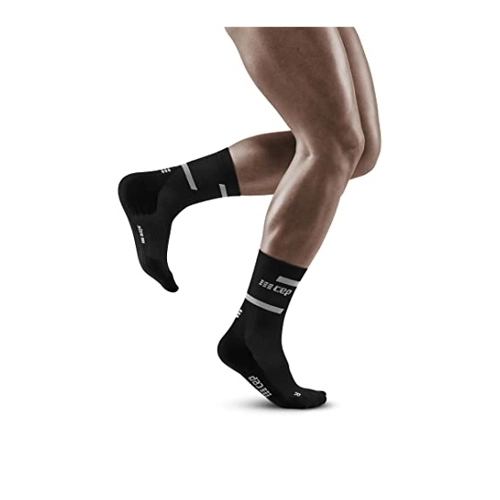 Bild von CEP THE RUN Mid Cut V4 Herren Laufsocke black Gr. 45-48+