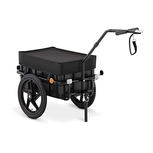 Bild von Uniprodo Fahrradlastenanhänger Fahrrad Lastenanhänger Fahrradanhänger Radanhänger 35 kg Reflektoren