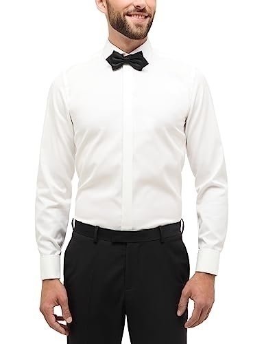 Bild von eterna langarm hemd slim fit cover shirt twill champagner unifarben