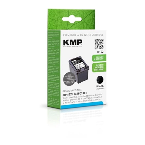 Bild von KMP Tintenpatrone kompatibel für HP 62XL (C2P05AE), schwarz