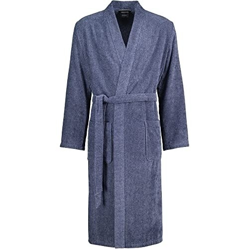 Bild von Cawö Home Herren Bademantel Kimono 5507 - Farbe: denim - 17 - L