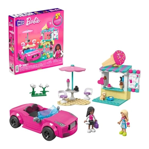 Bild von Mattel Konstruktionsspielzeug MEGA Barbie Cabrio & Eisstand