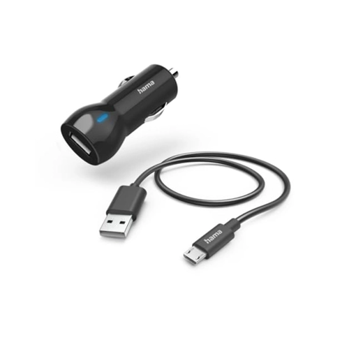 Bild von Kfz-Ladeset Micro-USB (12W) schwarz