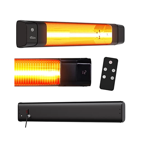 Bild von TroniTechnik Wandheizstrahler Terrassenheizer Wärmestrahler TT-TH-2011, 1500W Leistungsaufnahme