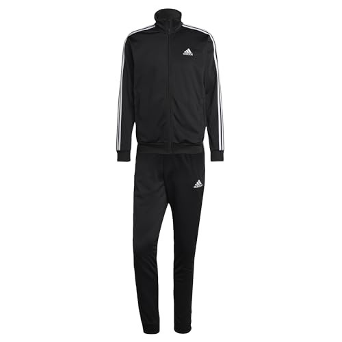 Bild von adidas Sportswear Basic 3-Stripes Tricot Trainingsanzug Herren in schwarz