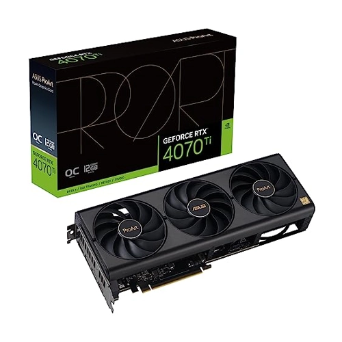 Bild von ASUS ProArt GeForce RTX 4070 Ti OC Grafikkarte - 12GB GDDR6X, 2x HDMI, 3x DP