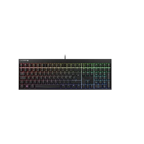 Bild von CHERRY MX 2.0S RGB, CHERRY MX-Silent-Red-Switches - schwarz, mechanische Gamingtastatur, Kabelgebunden, RGB-Beleuchtung, Anti-Ghosting
