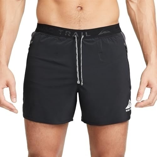 Bild von Nike M NK Dri-Fit Trail Short 5in Herren Laufshorts (Schwarz S ) Laufshorts