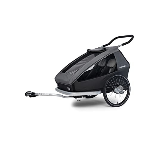 Bild von Croozer Kid Keeke 2 Fahrradanhänger 2in1 Mountain Grey