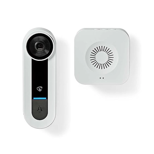 Bild von Nedis SmartLife Video-Türsprechanlage Wi-Fi | Batteriebetrieben / Netzstromversorgung | 1536x1536 | Cloud Storage (optional) / microSD (not enthalten)