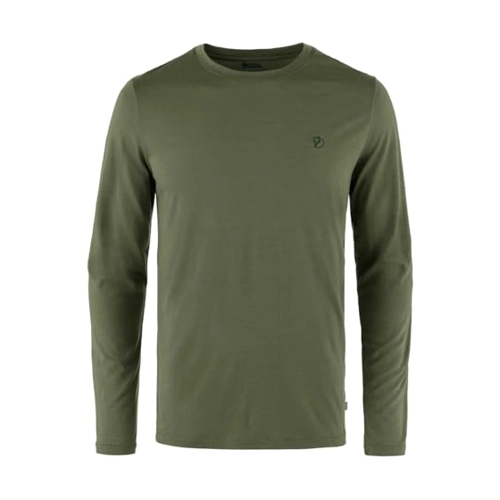Bild von Fjällräven Abisko Wool LS M Herren Longsleeve (Oliv L ) Kletterbekleidung