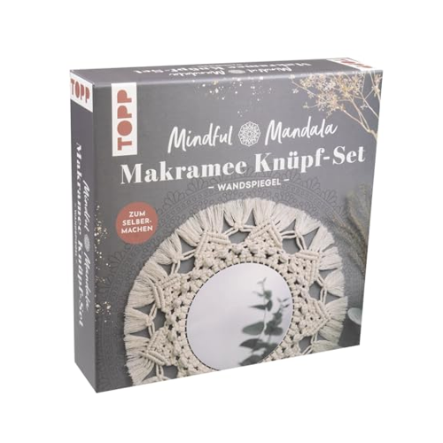 Bild von Mindful Mandala - Makramee-Knüpf-Set: Wandspiegel