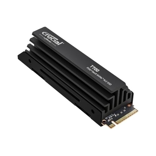 Bild von Crucial T700 SSD mit Kühlkörper 1TB M.2 PCIe Gen5 NVMe Internes Solid-State-Module