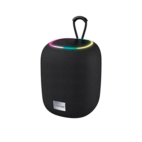 Bild von Canyon Tragbarer kabelloser Bluetooth-Lautsprecher BSP-8 10W Leistung, RGB-Hintergrundbeleuchtung, TWS-Funktion für Surround-Stereoklang