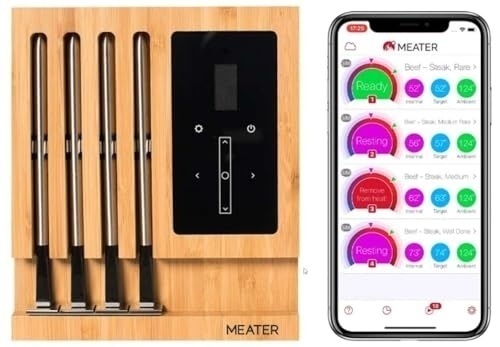 Bild von Meater Block - Smartes Fleischthermometer mit integriertem WLAN - silber