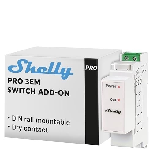 Bild von SHELLY Switch Pro 3EM Add-on, Zubehör für Pro 3EM