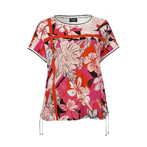 Bild von Feminines Blusenshirt mit grafischem, floralem Front-Print
