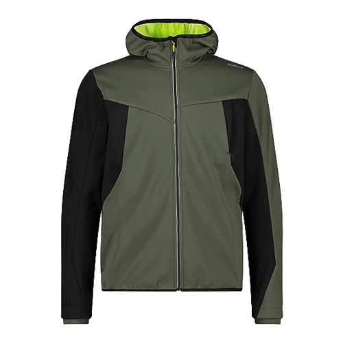 Bild von Man Jacket Fix Hood Softshell 33A2867 Größe 56 Farbe oil green