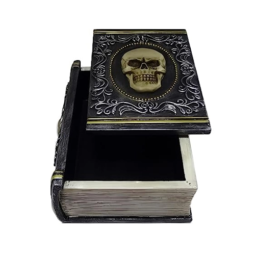Bild von Totenschädel Buch als Schmuckschatulle 11,5cm ★