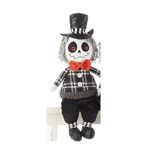 Bild von Herr Skelett Gentleman Kantenhocker Figur 40cm ordern