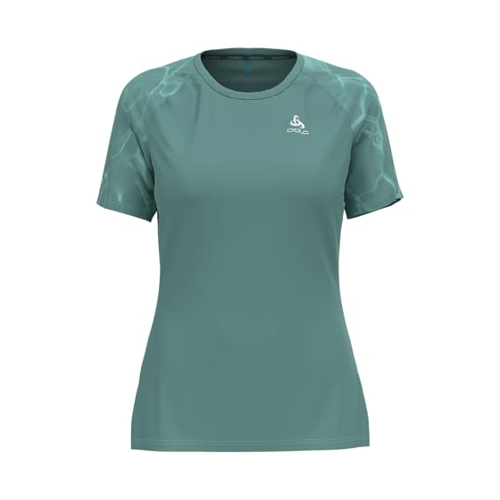 Bild von Odlo Essential Print Crew Neck Laufshirt Damen